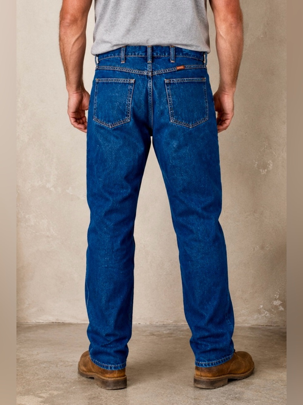 Rustler by Wrangler Men’s Regular Fit Straight Leg Jeans – Size 40x30